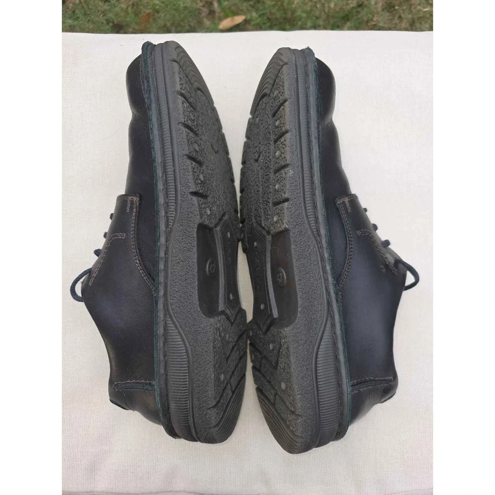 Naot Mens Chief Black Leather Hand Sewn Oxford Dress Shoes Size 43 US 10